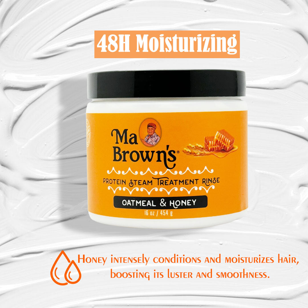 Ma Browns Protein Steam Treatment Rinse With Oatmeal And Honey - 454g