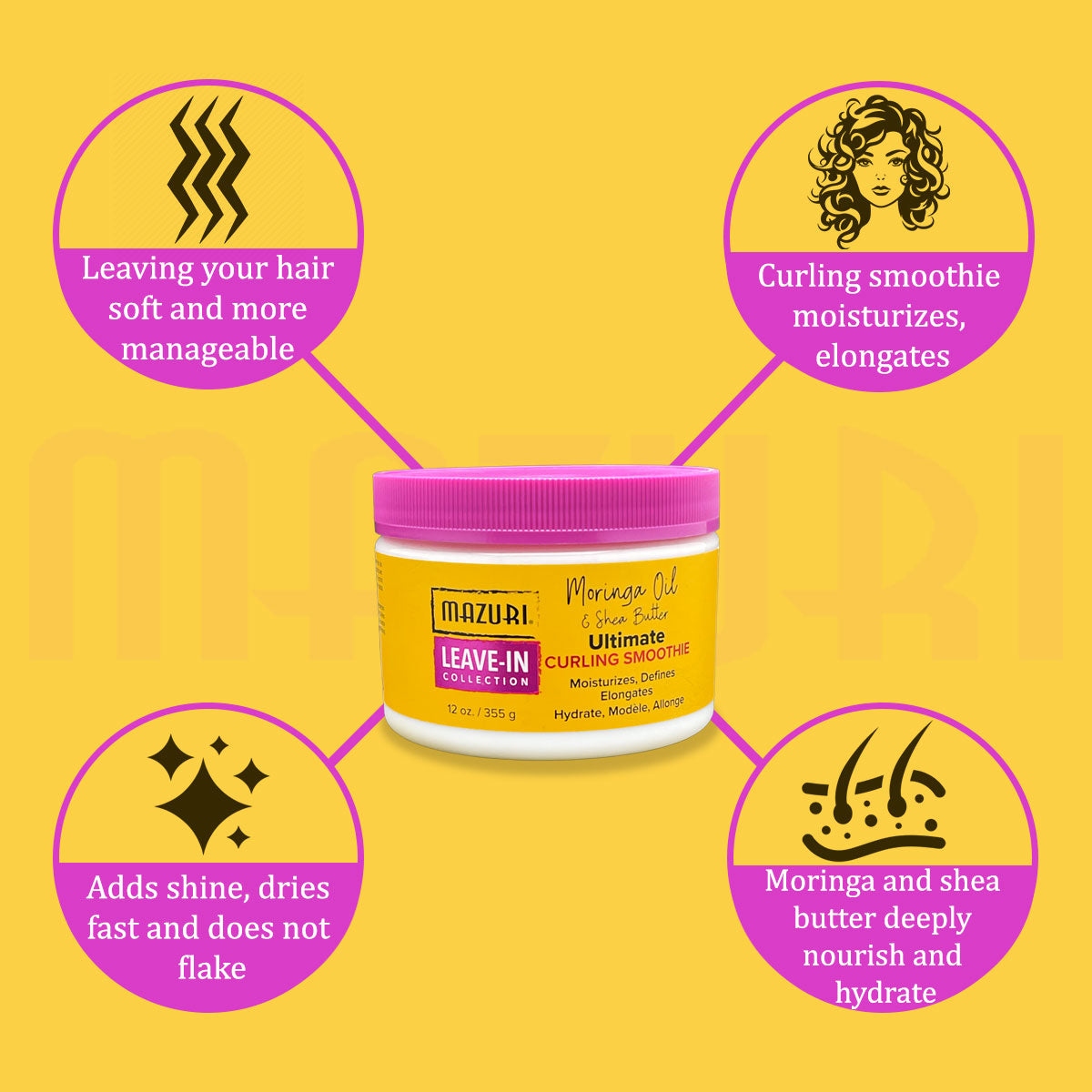 Mazuri Leave In Collection Ultimate Curling Smoothie 355g