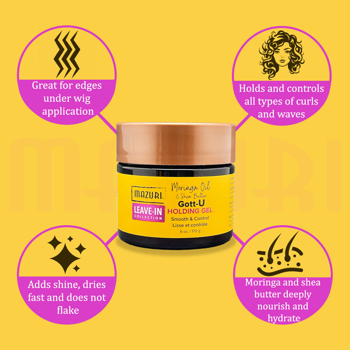 Mazuri Leave In Collection Gott U Holding Gel 170g