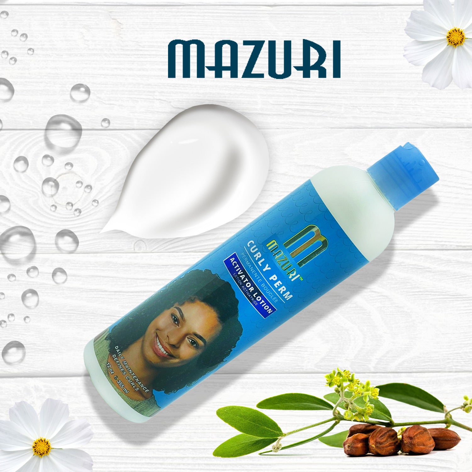 Mazuri Curly Perm Activator Lotion 355ml