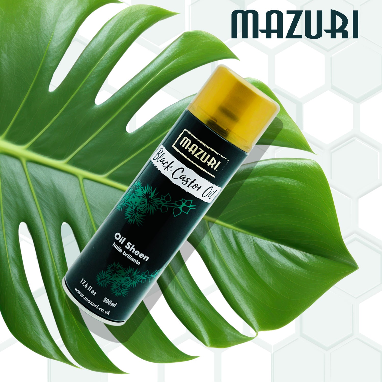 Mazuri Black Castor Oil Sheen Spray 500ml