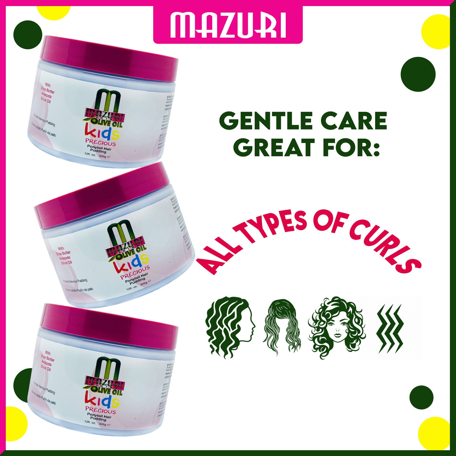 Mazuri Kids Precious Ponytail Pudding 340g