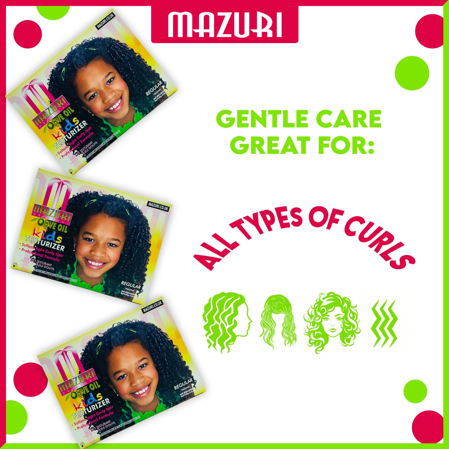 Mazuri Kids Olive Oil Texturizer 1 Application Regular - Afro Hair Boutique