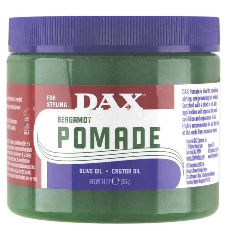 Imperial Dax Dax Bergamot Styling Pomade - Olive & Castor Oil 100g ,213g / 397g