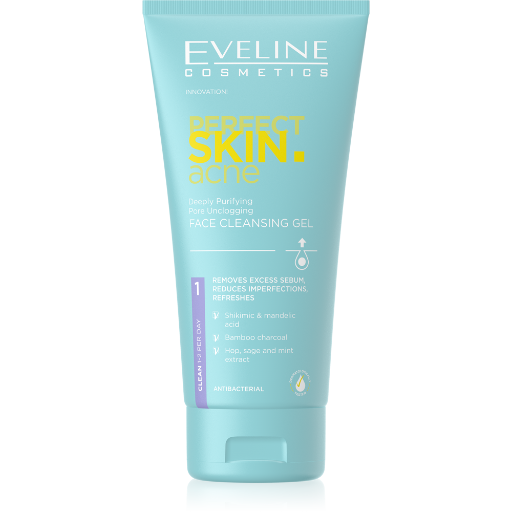 Eveline Perfect Skin Acne Deeply Purifying Face Cleansing Gel 150ml