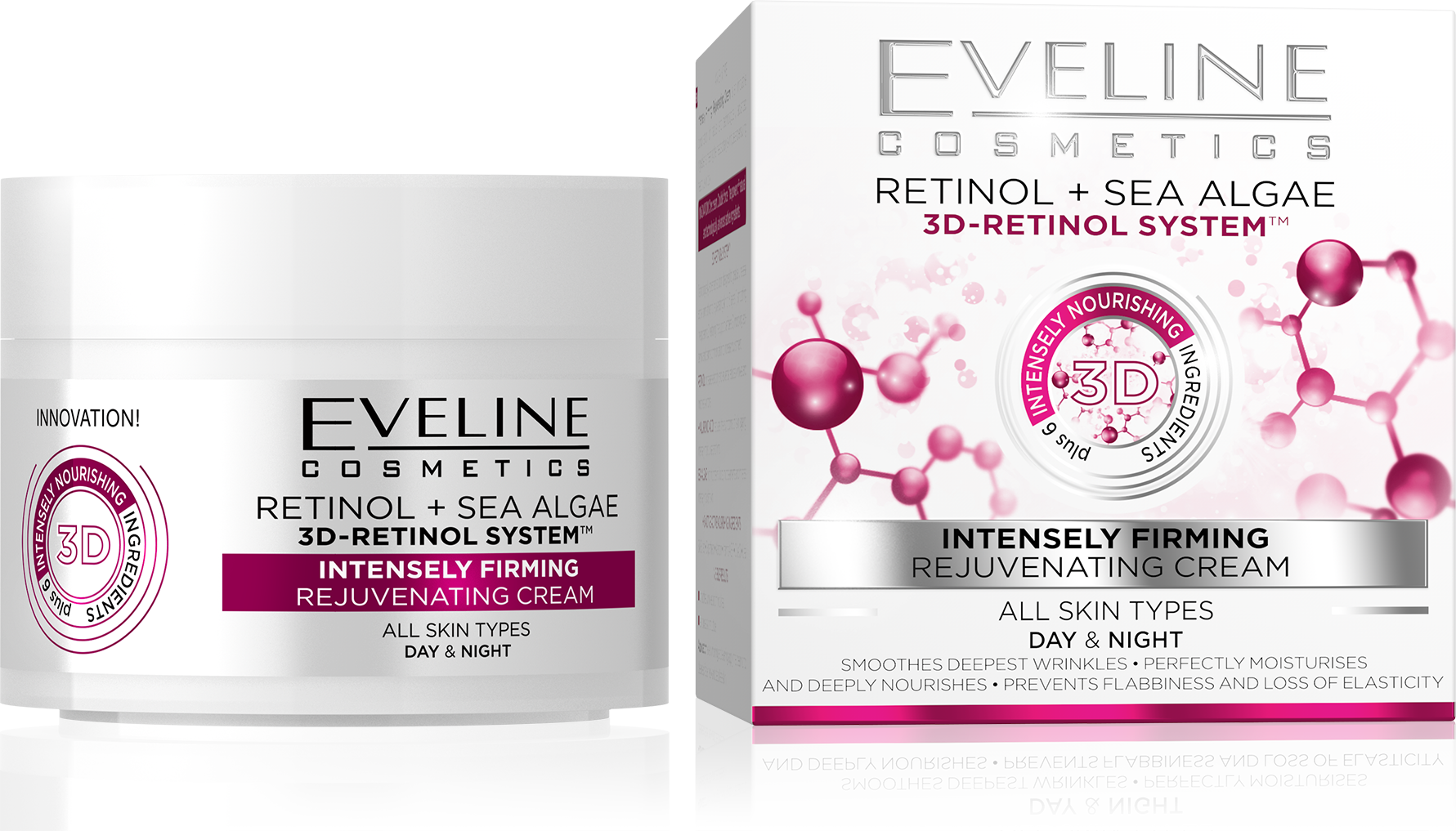 Eveline Retinol Sea Algae 3D Retinol System Intensely Firming Rejuvenating Cream 50ml