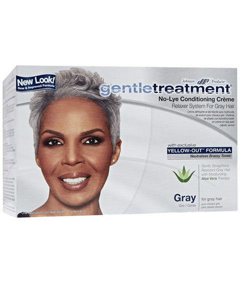 Johnson Products Gentle Treatment No Lye Conditioning Creme Relaxer For Gray Hair