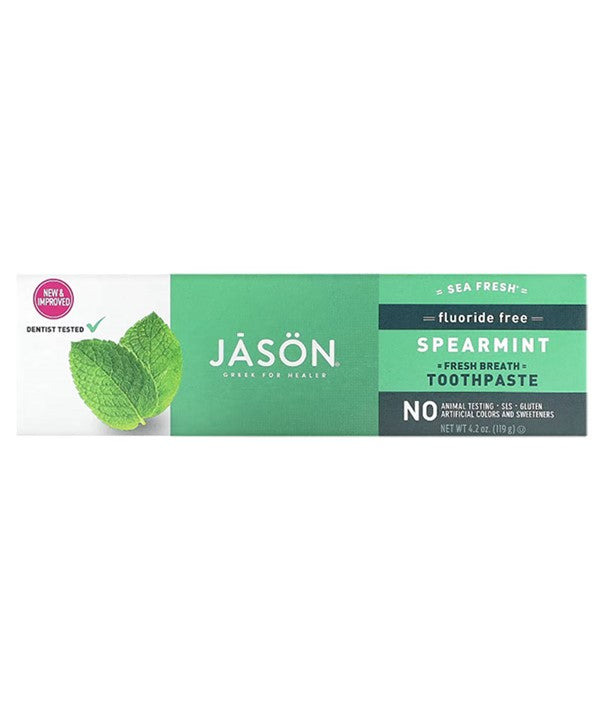 jason - Sea Fresh Fluoride Free Spearmint Toothpaste