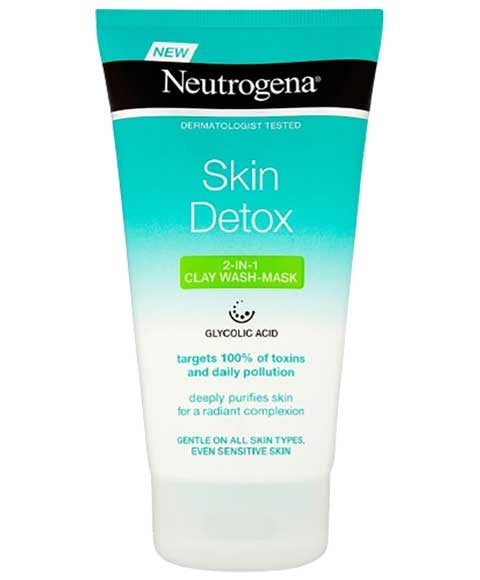 Johnson And Johnson Neutrogena - Skin Detox 2 In 1 Clay Wash Mask
