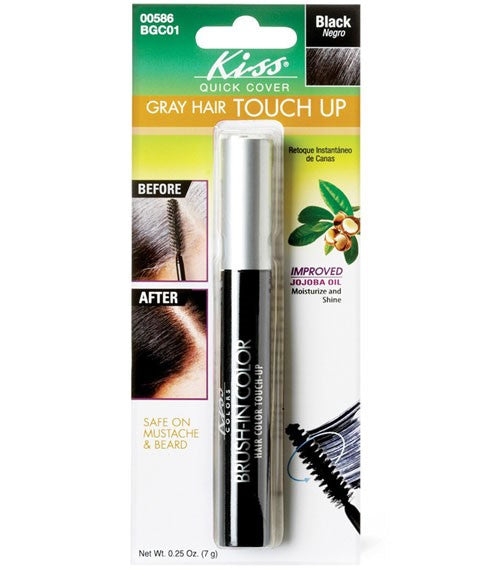 Kiss New York Quick Cover Gray Hair Touch Up Brush BGC01