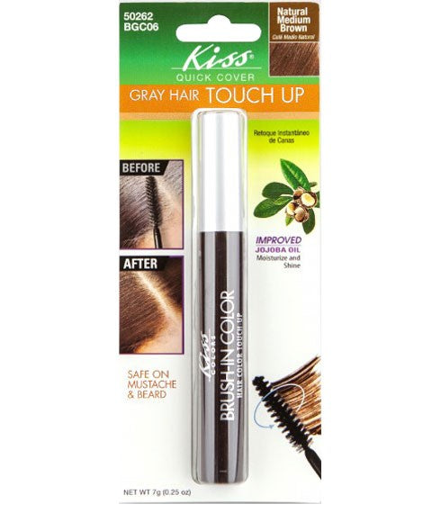 Kiss  New York Quick Cover Gray Hair Touch Up Brush BGC06
