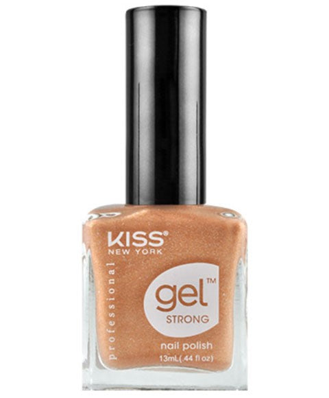 Kiss New York Professional Gel Strong Nail Polish KNP010 Gold Mine