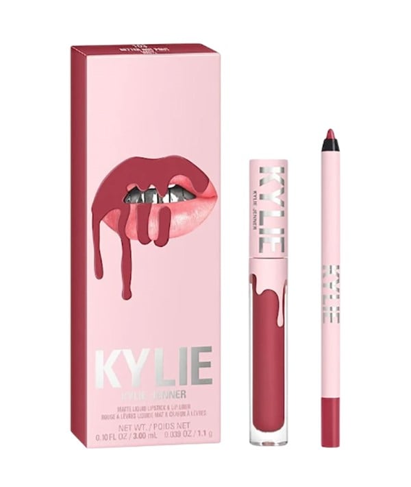 Kylie Jenner Matte Liquid Matte Lipstick And Lip Liner 302 Snow Way Bae