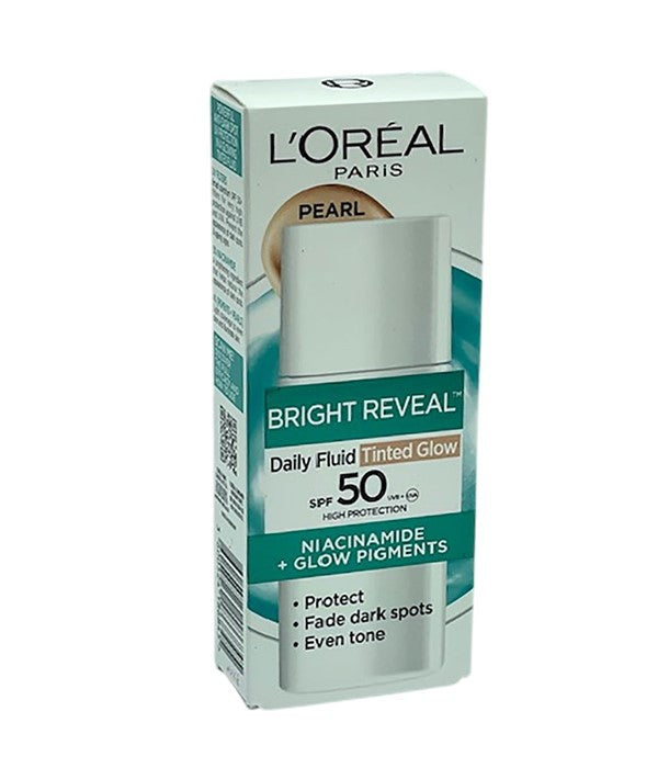 loreal - Bright Reveal Daily Fluid Tinted Glow SPF50