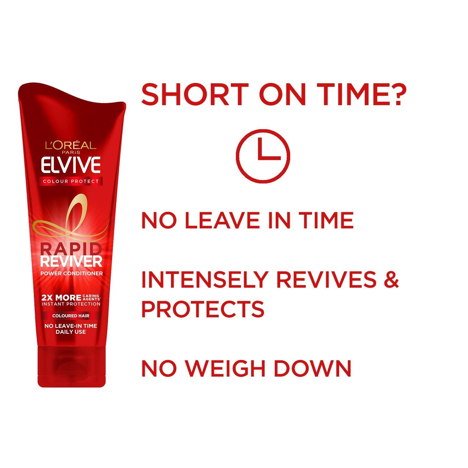 Loreal Paris Elvive Colour Protect Rapid Reviver Coloured Hair Power Conditioner 180ml