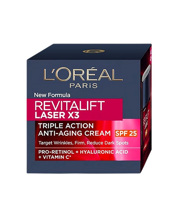 loreal  Revitalift Laser X3 Triple Action Anti Aging Cream SPF25