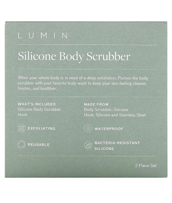 Lumin - Silicone Body Scrubber 2 Piece Set