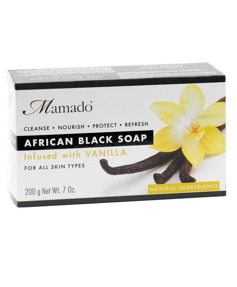 Mamado African Black Soap Infused With Vanilla