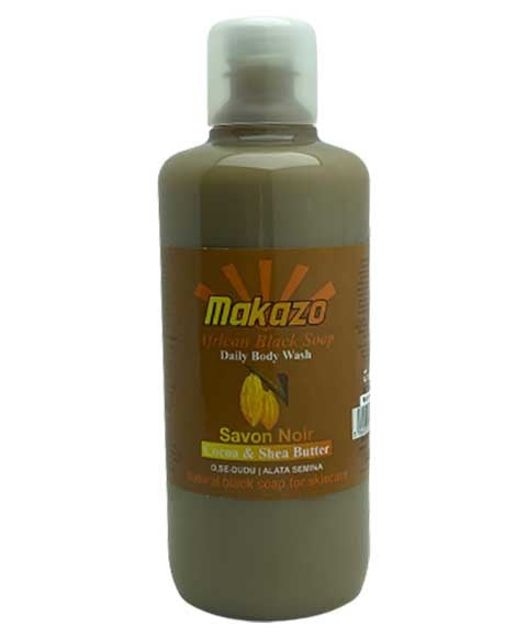 Makazo  African Black Soap Cocoa And Shea Butter Daily Body Wash