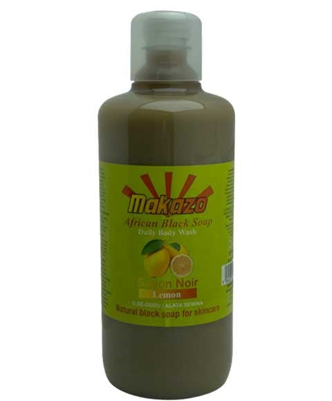 Makazo African Black Soap Lemon Daily Body Wash