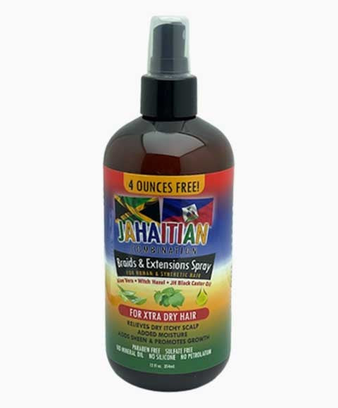 Mamado Jahaitian Combination Braids And Extensions Spray For Xtra Dry Hair