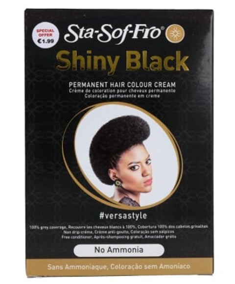 M And M Cosmetics Sta Sof Fro Shiny Black Permanent Hair Colour Cream