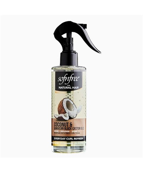 M And M Cosmetics Sof N Free Coconut And Jamaican Black Castor Everyday Curl Refresh