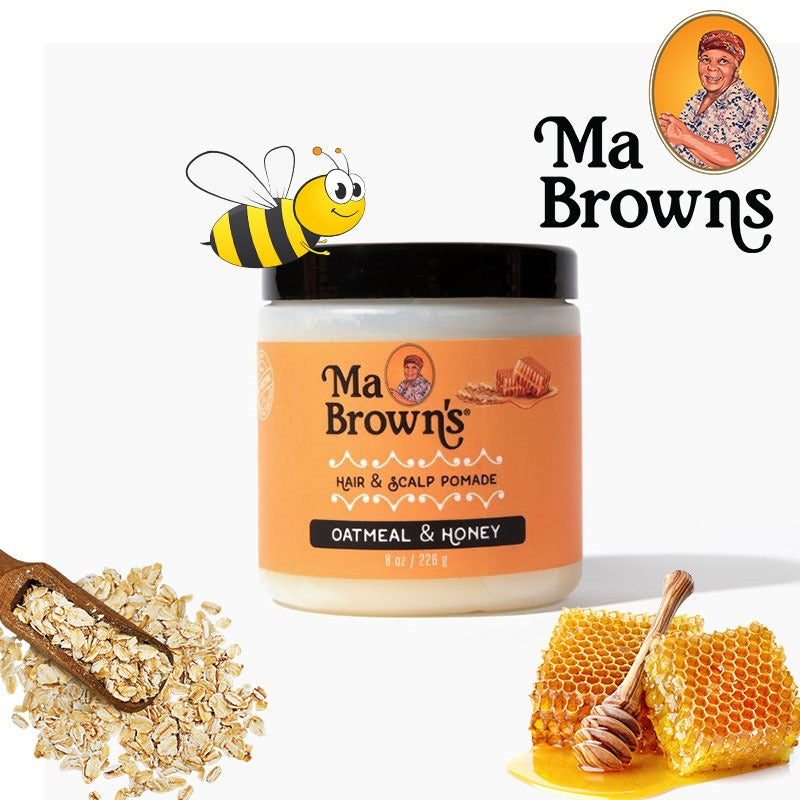 Ma Browns Hair And Scalp Pomade With Oatmeal And Honey - 226g