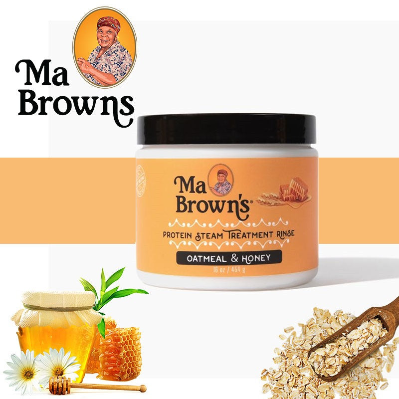 Ma Browns Protein Steam Treatment Rinse With Oatmeal And Honey - 454g