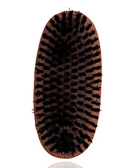 Bee Sales Magic Collection Medium Round Palm Natural Boar Bristle Brush