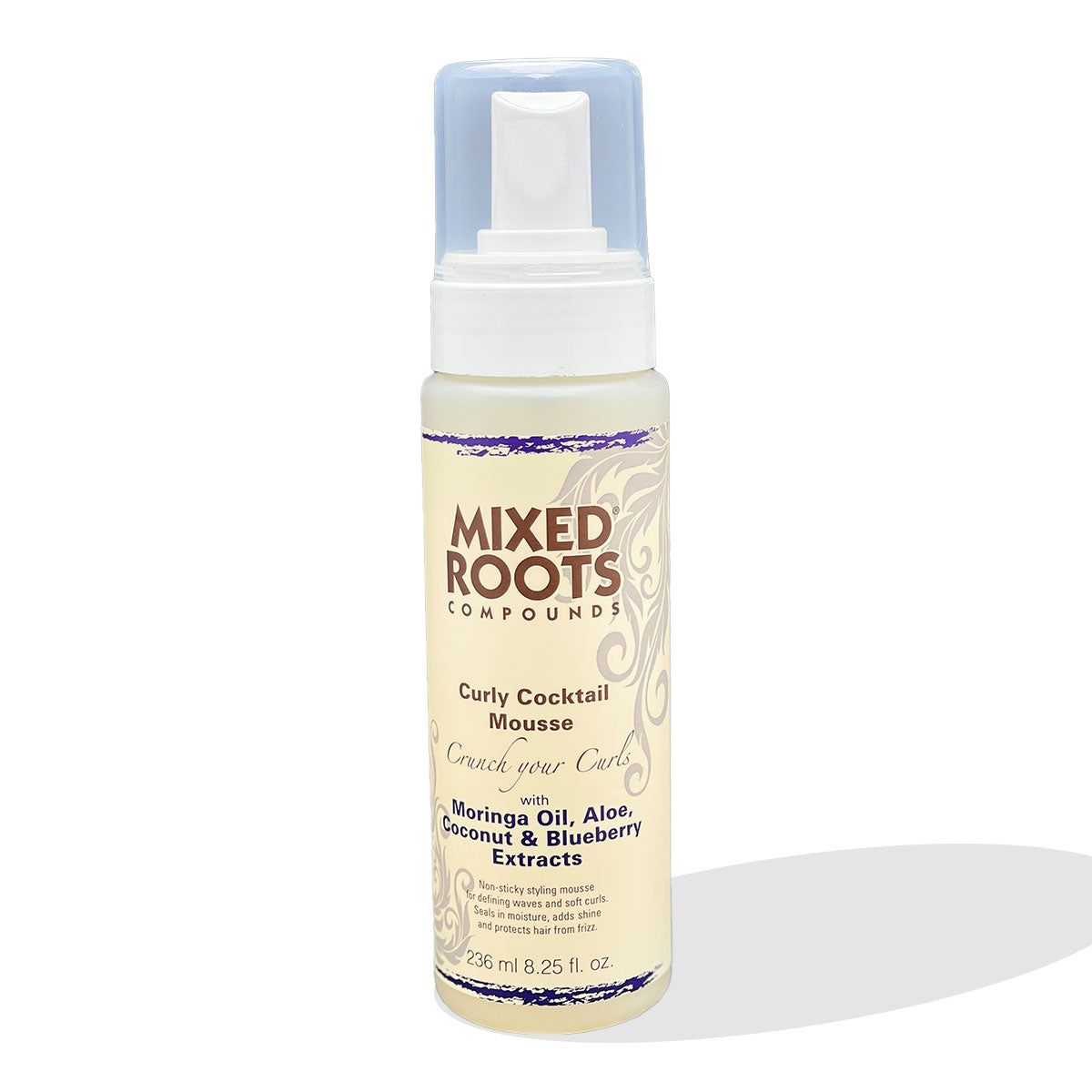 Mixed Roots Compounds Curly Cocktail Mousse 236ml Moringa Oil Aloe Coconut Extracts