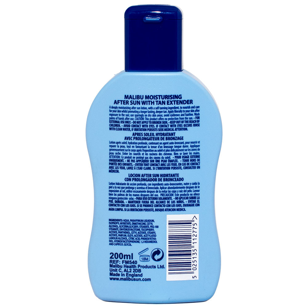 Malibu Moisturising After Sun With Tan Extender 200ml