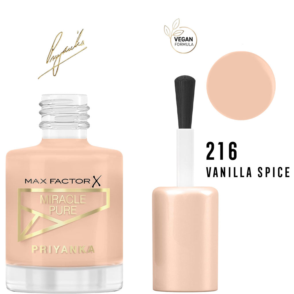 Max Factor Miracle Pure Nail Polish Priyanka Edition 216 Vanilla Space
