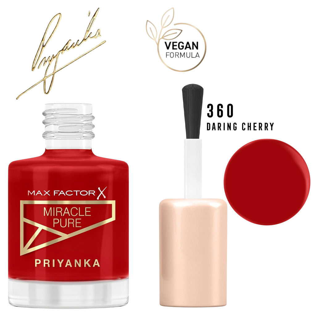 Max Factor Miracle Pure Nail Polish Priyanka Edition 360 Daring Cherry