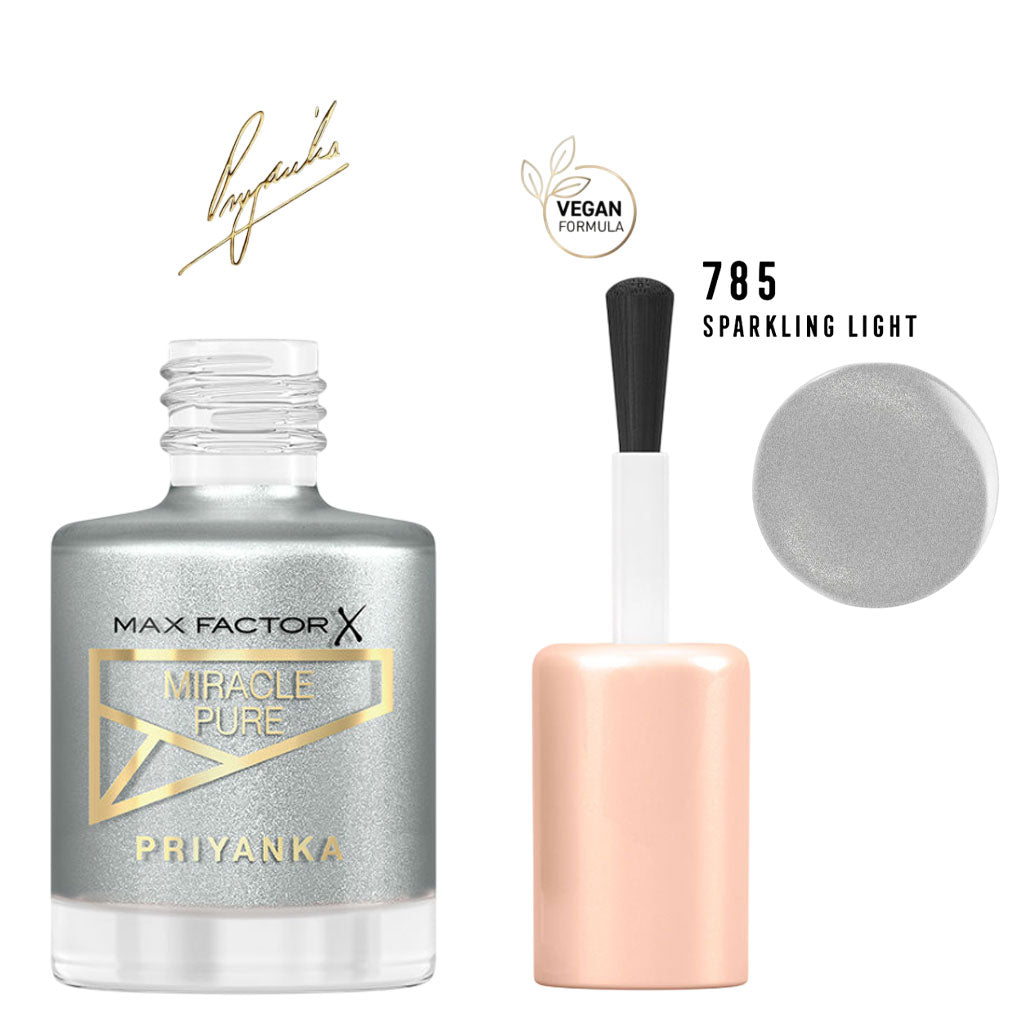 Max Factor Miracle Pure Nail Polish Priyanka Edition 785 Sparkling Light 12ml