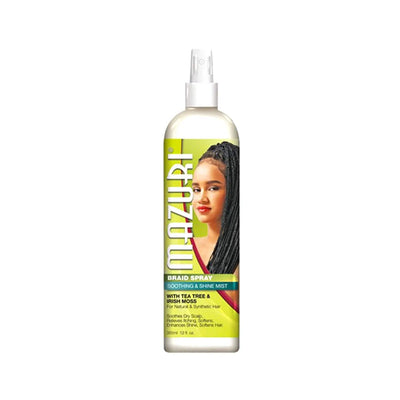 Mazuri Braid Spray Soothing And Shine Mist With Tea Tree & Irish Moss 355ml