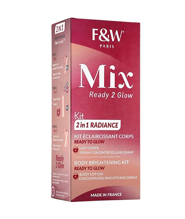 fair and white Mix Ready To Glow 2In 1 Radiance Body Brightening Kit