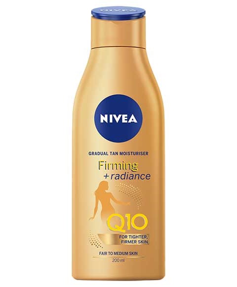 Nivea Q10 Firming Radiance Tan Moisturiser Fair To Medium
