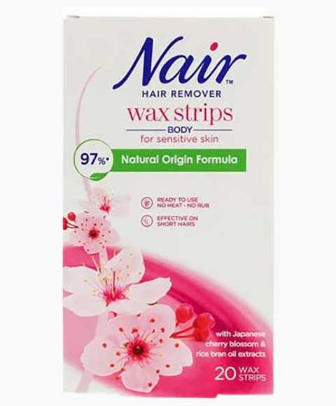 Nair Hair Remover Body Wax Strips With Japanese Cherry Blossom