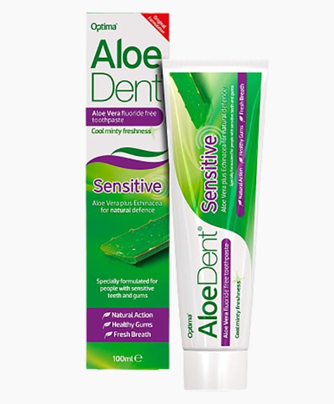 Optima Aloedent Sensitive Aloe Vera Fluoride Free Toothpaste