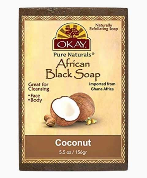 Okay Pure Naturals African Black Coconut Soap