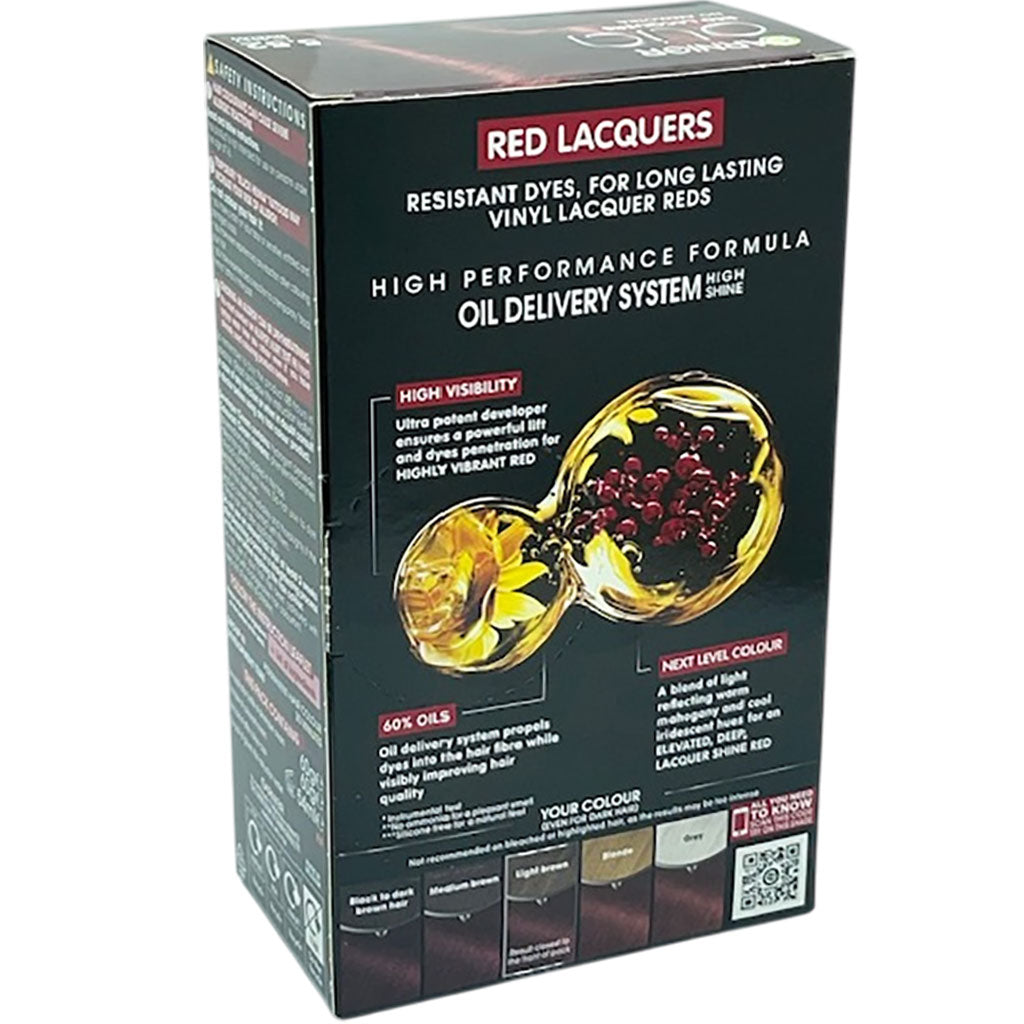 Garnier Olia Red Lacquers Intense Permanent Hair Color 5.52 Glassy Merlot