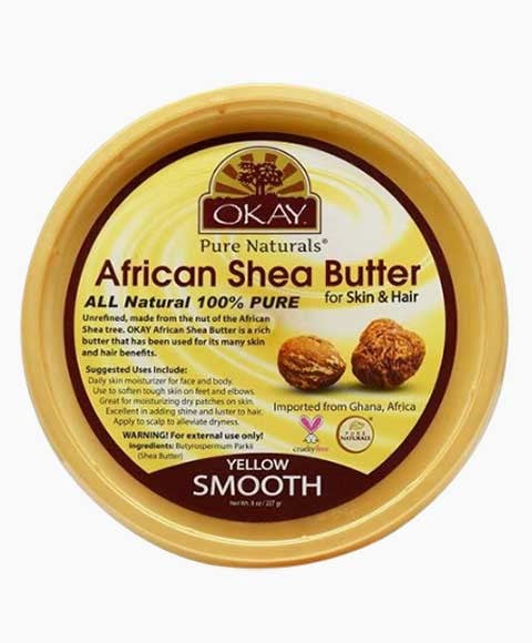Okay Pure Naturals African Shea Butter Yellow Smooth