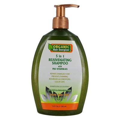 Organic Hair Energizer 5 In 1 Rejuvenating Shampoo with Pro Vitamin B5 385ml
