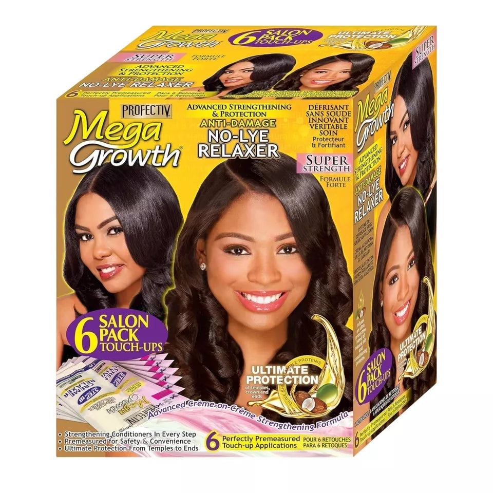 Profectiv | Mega Growth | Anti Damage No Lye Relaxer (Super & Regular) (6 Touch-Ups)