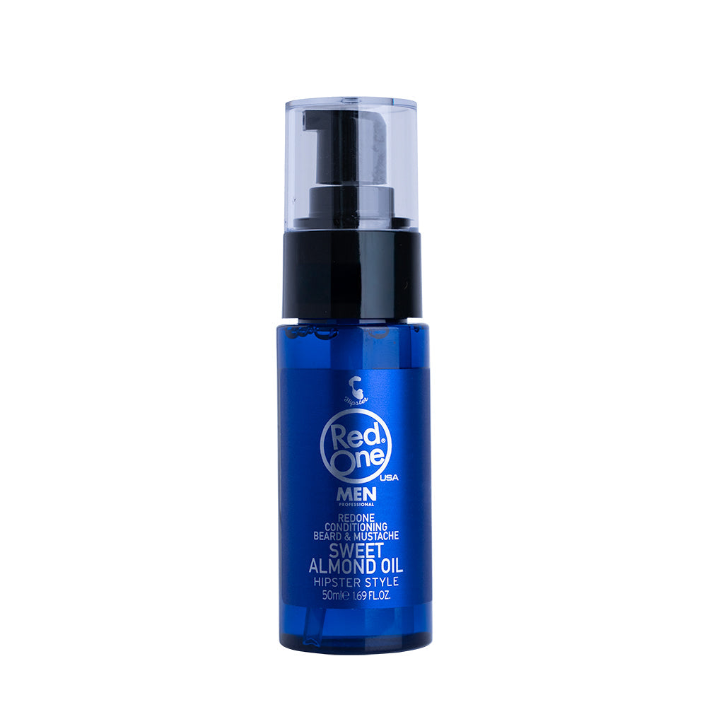 Red One Hipster Style Sweet Almond Conditioning Beard And Mustache Oil 50ml