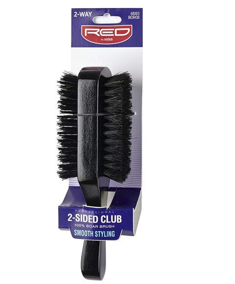 Red By Kiss 2 Sided Club Boar Brush