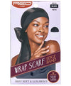 Red By Kiss  Wrap Scarf Edge Band Black HQ141