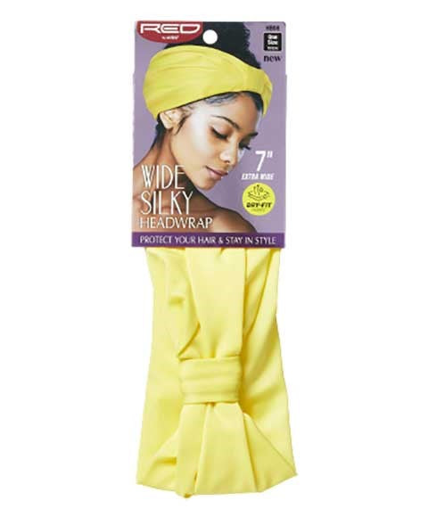 Red By Kiss Wide Silky Headwrap Yellow HB08