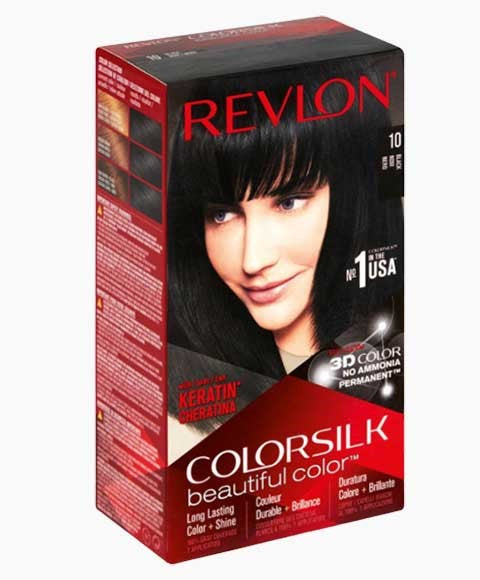 Revlon Colorsilk Beautiful Color Permanent Hair Color 10 Black Is A Permanent Hair Colo